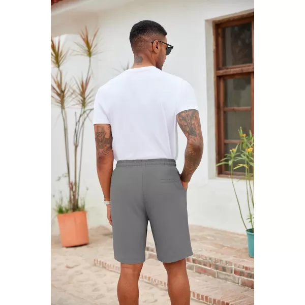 COOFANDY Men's Casual Drawstring Shorts Lightweight Elastic Waist Walking Shorts with Pockets