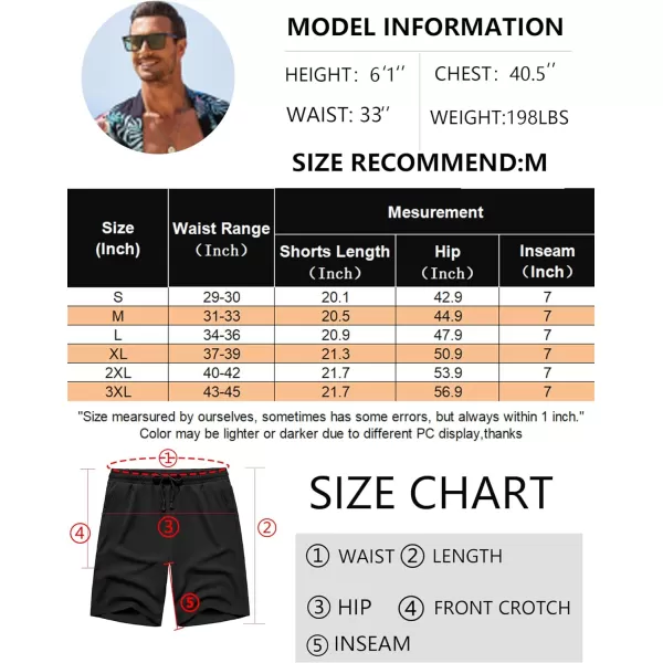 COOFANDY Men's Casual Drawstring Shorts Lightweight Elastic Waist Walking Shorts with Pockets