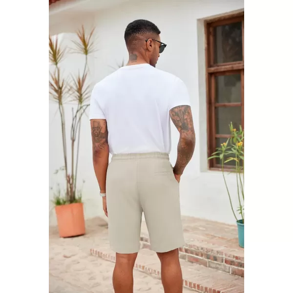 COOFANDY Men's Casual Drawstring Shorts Lightweight Elastic Waist Walking Shorts with Pockets