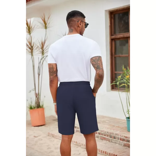 COOFANDY Men's Casual Drawstring Shorts Lightweight Elastic Waist Walking Shorts with Pockets