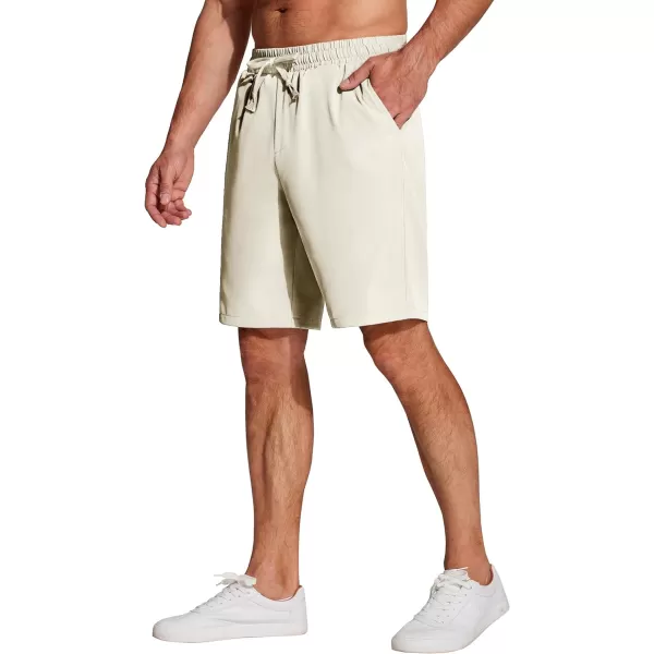 COOFANDY Men's Casual Drawstring Shorts Lightweight Elastic Waist Walking Shorts with Pockets