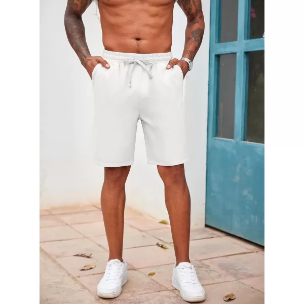 COOFANDY Men's Casual Drawstring Shorts Lightweight Elastic Waist Walking Shorts with Pockets