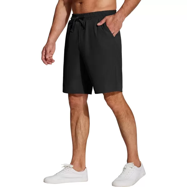 COOFANDY Men's Casual Drawstring Shorts Lightweight Elastic Waist Walking Shorts with Pockets