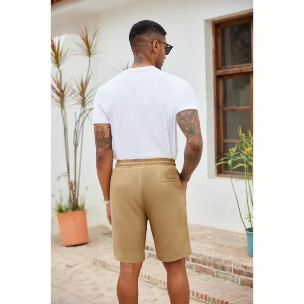 COOFANDY Men's Casual Drawstring Shorts Lightweight Elastic Waist Walking Shorts with Pockets