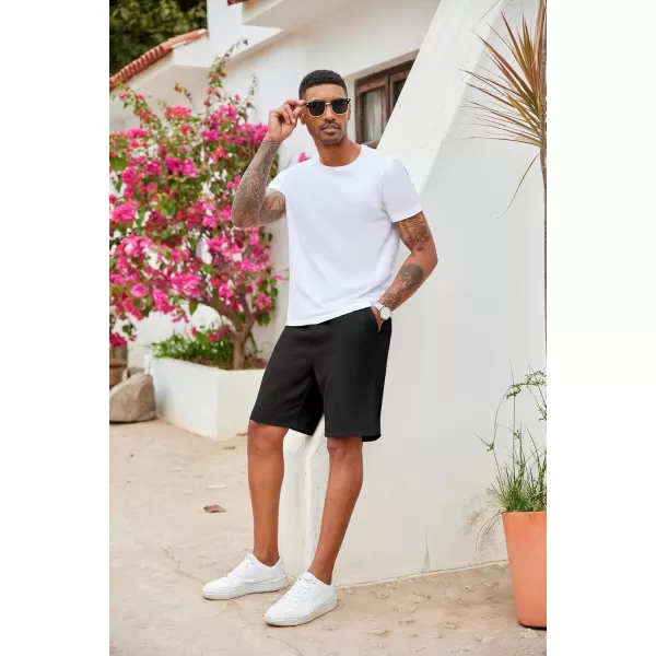 COOFANDY Men's Casual Drawstring Shorts Lightweight Elastic Waist Walking Shorts with Pockets