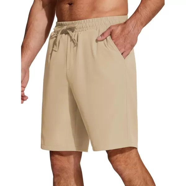COOFANDY Men's Casual Drawstring Shorts Lightweight Elastic Waist Walking Shorts with Pockets