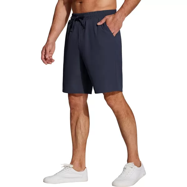 COOFANDY Men's Casual Drawstring Shorts Lightweight Elastic Waist Walking Shorts with Pockets