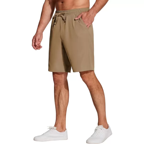 COOFANDY Men's Casual Drawstring Shorts Lightweight Elastic Waist Walking Shorts with Pockets