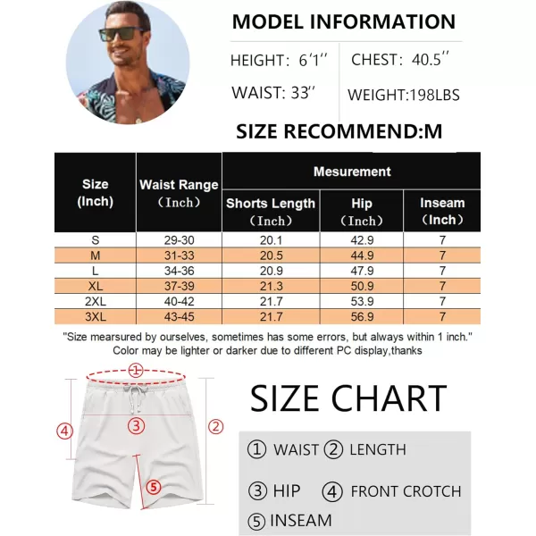 COOFANDY Men's Casual Drawstring Shorts Lightweight Elastic Waist Walking Shorts with Pockets