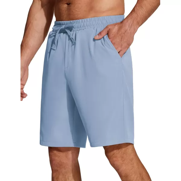 COOFANDY Men's Casual Drawstring Shorts Lightweight Elastic Waist Walking Shorts with Pockets