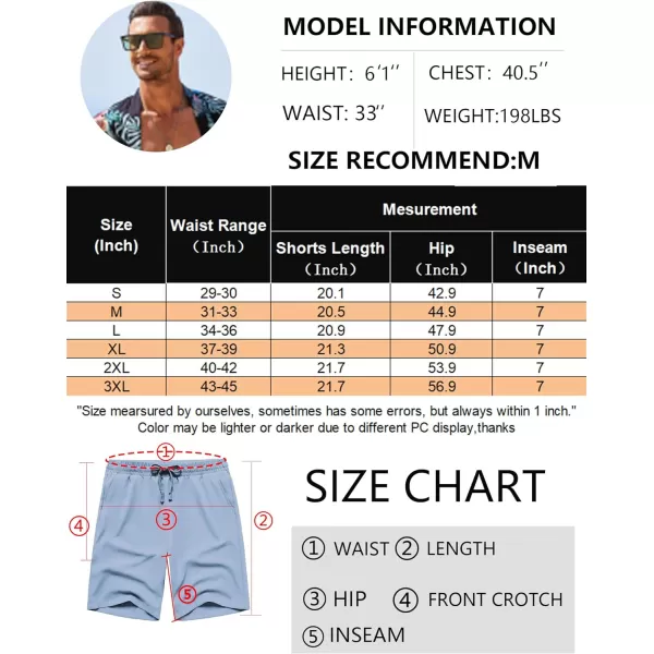 COOFANDY Men's Casual Drawstring Shorts Lightweight Elastic Waist Walking Shorts with Pockets