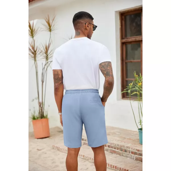 COOFANDY Men's Casual Drawstring Shorts Lightweight Elastic Waist Walking Shorts with Pockets