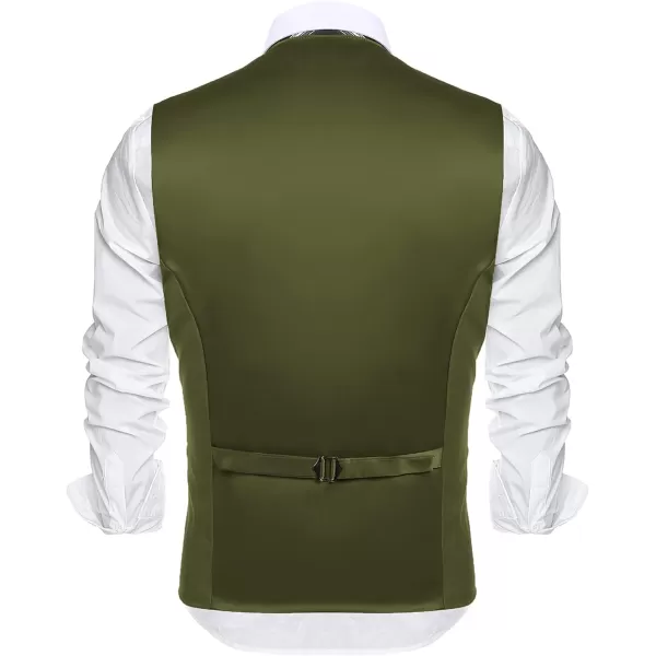 COOFANDY Men's Casual Dress Suit Vest Slim Fit Business Formal Waistcoat Vest