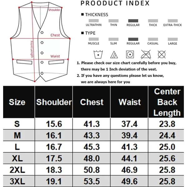 COOFANDY Men's Casual Dress Suit Vest Slim Fit Business Formal Waistcoat Vest