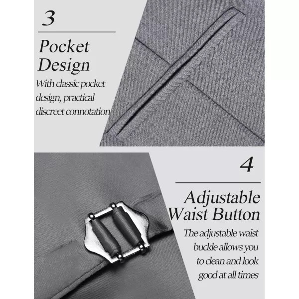 COOFANDY Men's Casual Dress Suit Vest Slim Fit Business Formal Waistcoat Vest