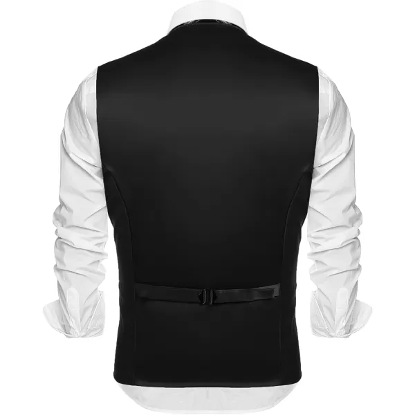 COOFANDY Men's Casual Dress Suit Vest Slim Fit Business Formal Waistcoat Vest