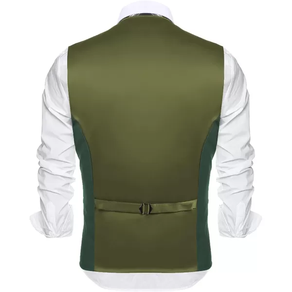 COOFANDY Men's Casual Dress Suit Vest Slim Fit Business Formal Waistcoat Vest