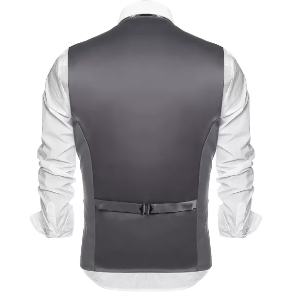 COOFANDY Men's Casual Dress Suit Vest Slim Fit Business Formal Waistcoat Vest