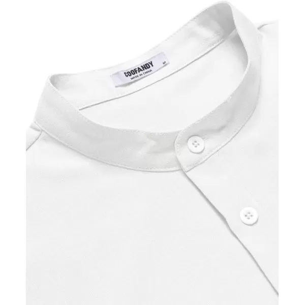 COOFANDY Men's Casual Henley Linen Shirt Summer Lightweight Beach Tee Shirts