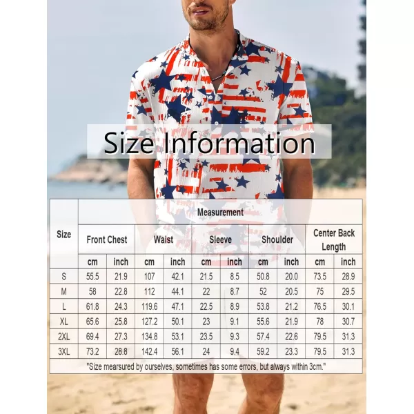 COOFANDY Men's Casual Henley Shirt Band Collar Short Sleeve Shirt Summer Beach Hippie T-Shirt