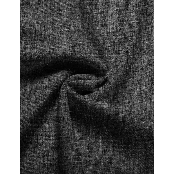 COOFANDY Men's Casual Henley Shirt Short Sleeve Band Collar Linen Shirt Summer Beach Hippie T-Shirts
