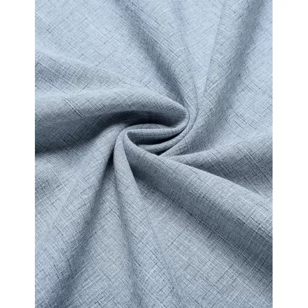 COOFANDY Men's Casual Henley Shirt Short Sleeve Band Collar Linen Shirt Summer Beach Hippie T-Shirts