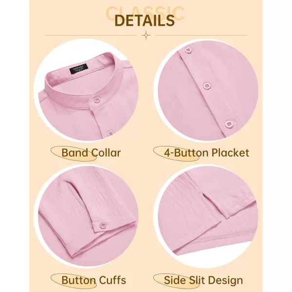 COOFANDY Men's Casual Henley Shirts Long Sleeve Hippie Beach T Shirts Yoga Summer Top