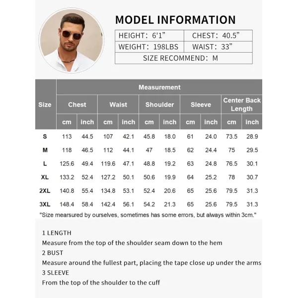 COOFANDY Men's Casual Henley Shirts Long Sleeve Hippie Beach T Shirts Yoga Summer Top