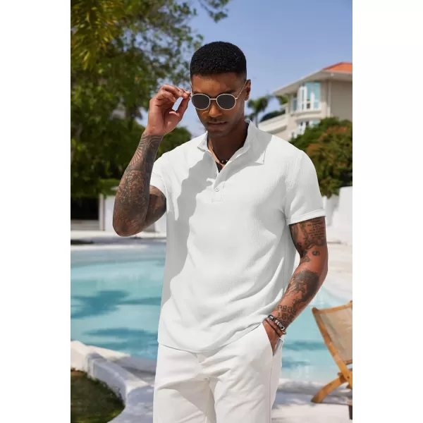 COOFANDY Men's Casual Henley Tee Shirt Band Collar Short Sleeve Summer Beach Hippie T Shirts