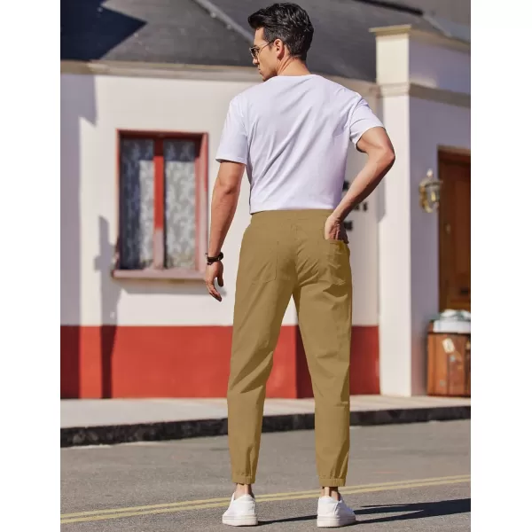 COOFANDY Mens Casual Joggers Pants Elastic Drawstring Chino Cargo Pants Hiking Outdoor Track Sweatpants