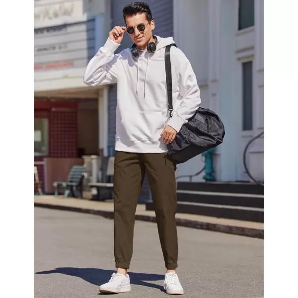 COOFANDY Mens Casual Joggers Pants Elastic Drawstring Chino Cargo Pants Hiking Outdoor Track Sweatpants