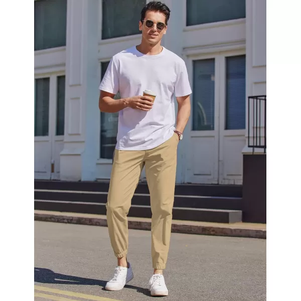 COOFANDY Mens Casual Joggers Pants Elastic Drawstring Chino Cargo Pants Hiking Outdoor Track Sweatpants