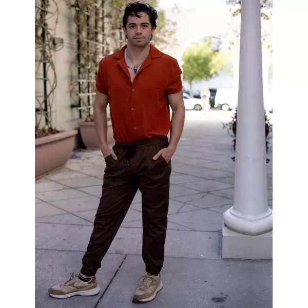 COOFANDY Mens Casual Joggers Pants Elastic Drawstring Chino Cargo Pants Hiking Outdoor Track Sweatpants