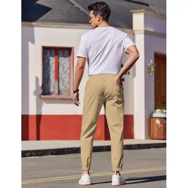 COOFANDY Mens Casual Joggers Pants Elastic Drawstring Chino Cargo Pants Hiking Outdoor Track Sweatpants