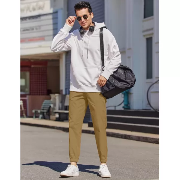 COOFANDY Mens Casual Joggers Pants Elastic Drawstring Chino Cargo Pants Hiking Outdoor Track Sweatpants