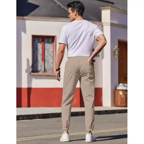 COOFANDY Mens Casual Joggers Pants Elastic Drawstring Chino Cargo Pants Hiking Outdoor Track Sweatpants