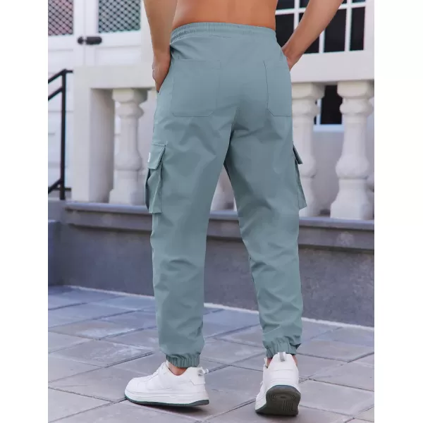 COOFANDY Mens Casual Joggers Pants Stretch Waist Drawstring Cargo Pants Tapered Sweatpants with Pockets