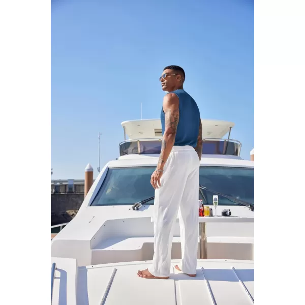 COOFANDY Mens Casual Knitted Tank Tops Crew Neck Sleeveless Muscle T Shirts Summer Beach Tops