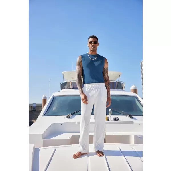 COOFANDY Mens Casual Knitted Tank Tops Crew Neck Sleeveless Muscle T Shirts Summer Beach Tops