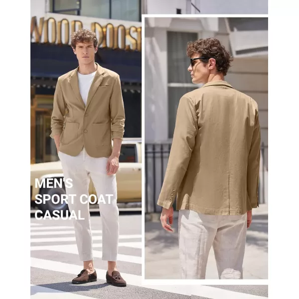 COOFANDY Men's Casual Linen Sport Coat Lightweight Travel Blazer Modern Suit Jacket