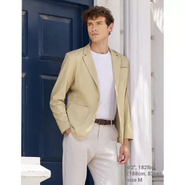 COOFANDY Men's Casual Linen Sport Coat Lightweight Travel Blazer Modern Suit Jacket