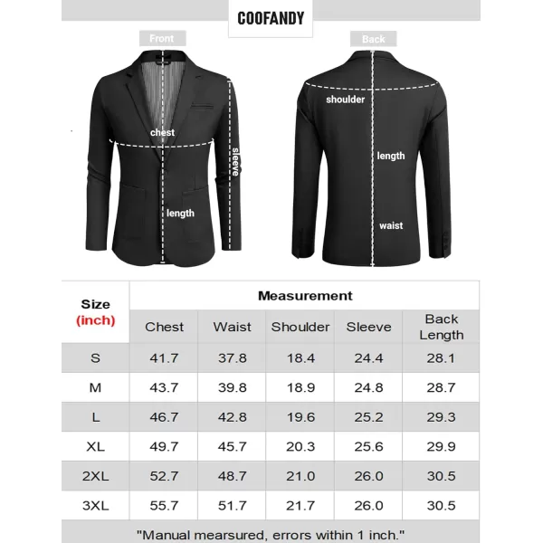 COOFANDY Men's Casual Linen Sport Coat Lightweight Travel Blazer Modern Suit Jacket