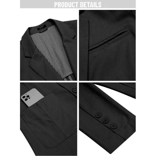COOFANDY Men's Casual Linen Sport Coat Lightweight Travel Blazer Modern Suit Jacket