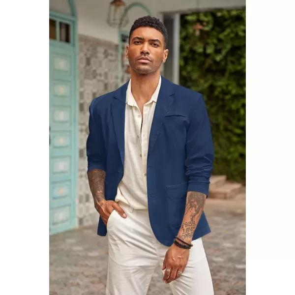 COOFANDY Men's Casual Linen Sport Coat Lightweight Travel Blazer Modern Suit Jacket