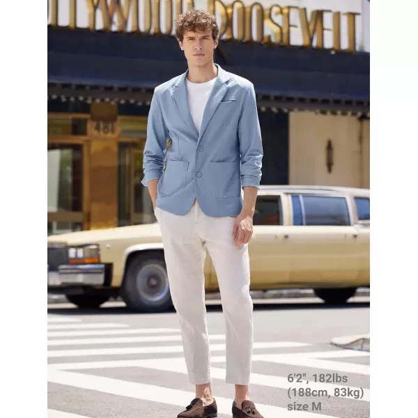 COOFANDY Men's Casual Linen Sport Coat Lightweight Travel Blazer Modern Suit Jacket