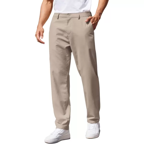 COOFANDY Men's Casual Pants Classic Fit Straight Legs Flat Front Twill Pants