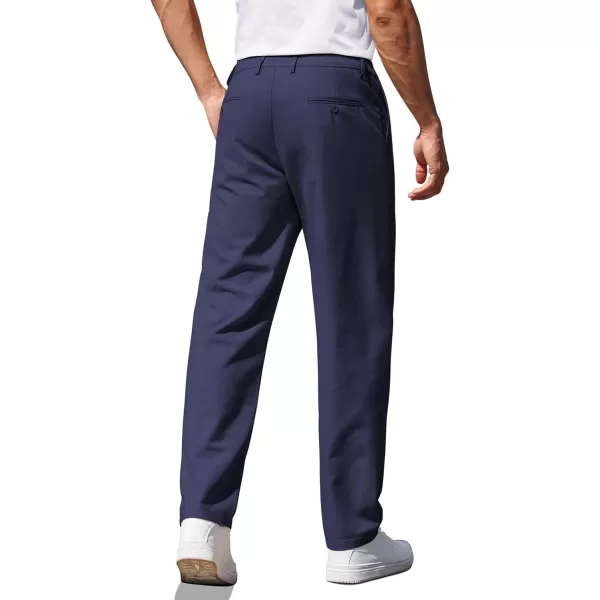 COOFANDY Men's Casual Pants Classic Fit Straight Legs Flat Front Twill Pants