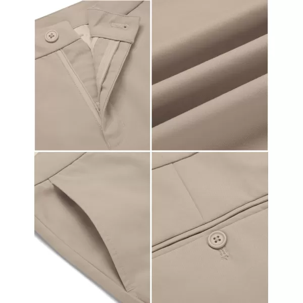 COOFANDY Men's Casual Pants Classic Fit Straight Legs Flat Front Twill Pants
