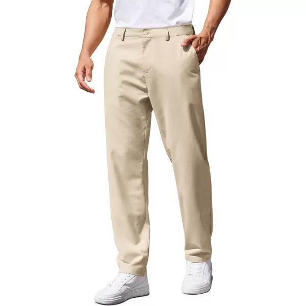 COOFANDY Men's Casual Pants Classic Fit Straight Legs Flat Front Twill Pants