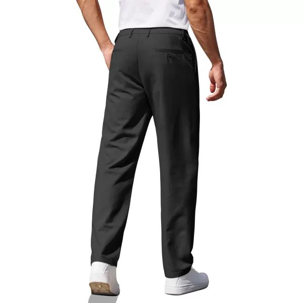 COOFANDY Men's Casual Pants Classic Fit Straight Legs Flat Front Twill Pants